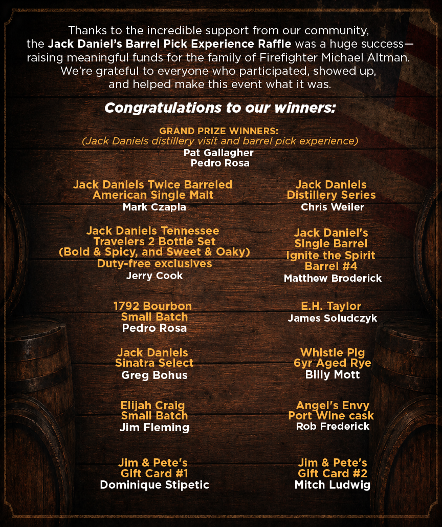 Raffle Winners